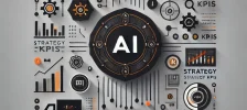 AI strategy KPIs with charts and graphics