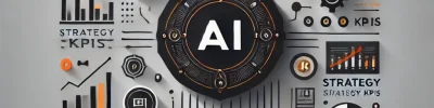 AI strategy KPIs with charts and graphics