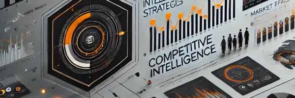 Business charts and graphs for competitive intelligence analysis.