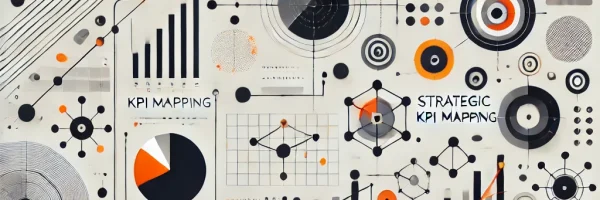 Strategic KPI mapping framework with graphs and charts.